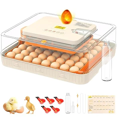 56 Egg Incubator for Hatching Eggs, Egg Incubators with Automatic Egg Turning, Temperature and Humidity Control, Egg Candler, Automatic Water Bottle Refill, Incubator for Chicken, Ducks, Goose For Sale